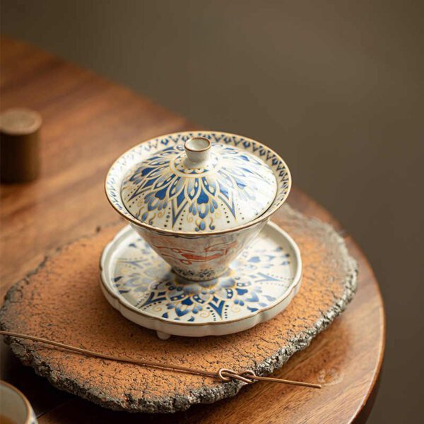 Ru Kiln Serenity Gaiwan – Inspired by Dunhuang